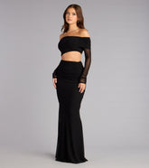 Lila Rhinestone Mermaid Formal Dress