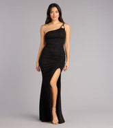 Margot Glitter One Shoulder Mermaid Formal Dress