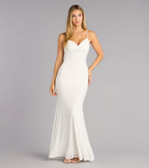 Anisa Pearl Rhinestone Mermaid Formal Dress