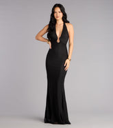 Layton Mesh Halter Mermaid Formal Dress