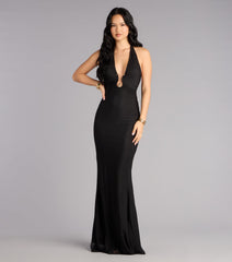 Layton Mesh Halter Mermaid Formal Dress
