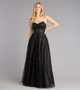 Maizie Glitter A-Line Ball Gown