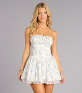 Pretty Please Floral Skater Dress