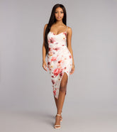 Modern Romance Floral Midi Dress