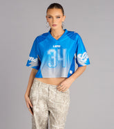 Ultra Game NFL Detroit Lions Mesh Crop Top