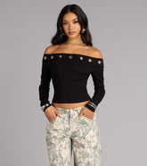 Effortless Chic Off-The-Shoulder Top