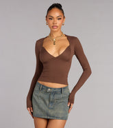 Own the Moment Long Sleeve Crop Top