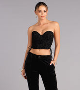 Tied to Temptation Lace Bustier