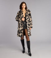 City Cat Leopard Trench Coat