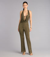Effortless Drama Halter Jumpsuit