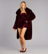 Glam Mood Velvet Strapless Romper