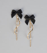 Pretty Bow Fringe Earrings