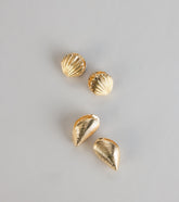 Sea You Soon Huggie Earrings Set