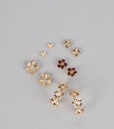 Floral Mix Five Pack Earrings