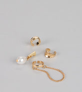 Pretty Pinned Four Pack Earrings