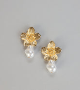 Blossom Kiss Floral Pearl Earrings