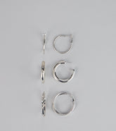 Everyday Shine Hoop Earrings Set