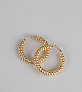 Spiral Luxe Statement Hoop Earrings