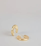 All The Angles Textured Hoop Earrings
