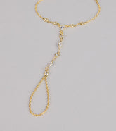 Glow in Motion Rhinestone Hand Chain