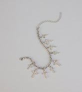 Chic Shine Cross Charm Bracelet