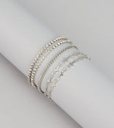 Soft Shine Cross Bracelet Set