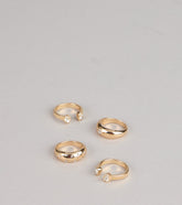 Sparkle Lane Four Pack Ring Set