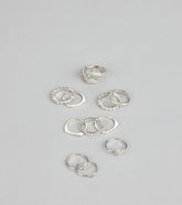 Effortlessly Extra Rhinestone Ring Set