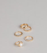 Stacked Shine Mood Five Pack Rings