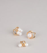 Soft Focus Shine Pearl Three Pack Ring Set