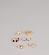 Quite Statement Nine-Pack Ring Set