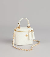 Sweet Details Quilted Mini Handle Crossbody