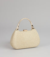 Evening Spark Glitter Mesh Clutch