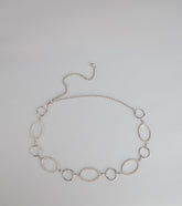 Glow Theory Rhinestone Oval Belt