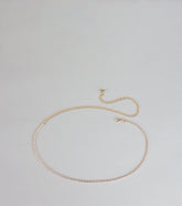 Soft Shine Dainty Rhinestone Chain Belt