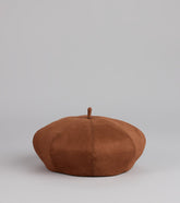 Paris Plans Faux Suede Beret