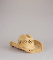 Sunlit Fringe Straw Cowboy Hat