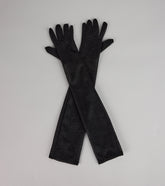 Center Stage Glitter Mesh Gloves