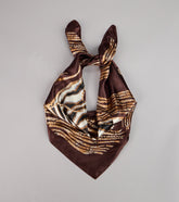 Wildly Chic Satin Animal Print Scarf