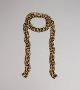 Spark Of Chic Leopard Print Skinny Scarf