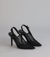 Delicate Drama Stiletto Slingback Pumps
