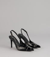 Sharp Plans Only Grommet Slingback Heels