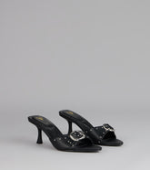 Dress It Up Buckle Stiletto Heels