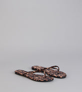 Casual Glow Satin Thong Sandals