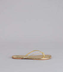 Sparkly Rhinestone Thong Sandals