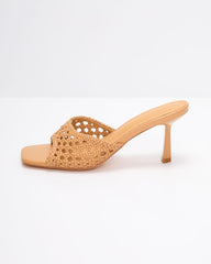 Carrie Ann Woven Open Toe Heeled Sandals