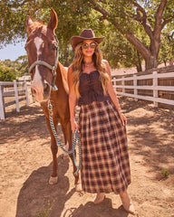 Boho Cowgirl Suede Lace Up Top