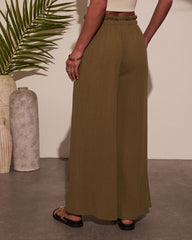 Journey On Linen Drawstring Pants