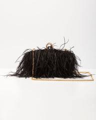 Emily Feather Clutch