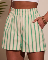 Peyton Striped Poplin Shorts